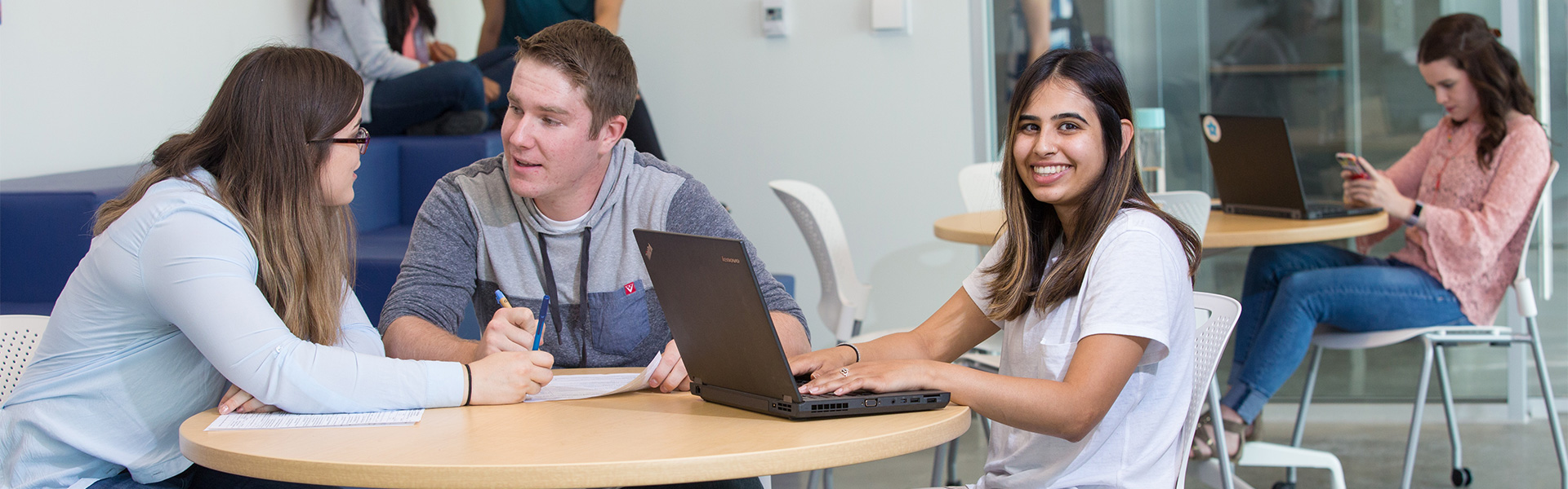 Students in a classroom